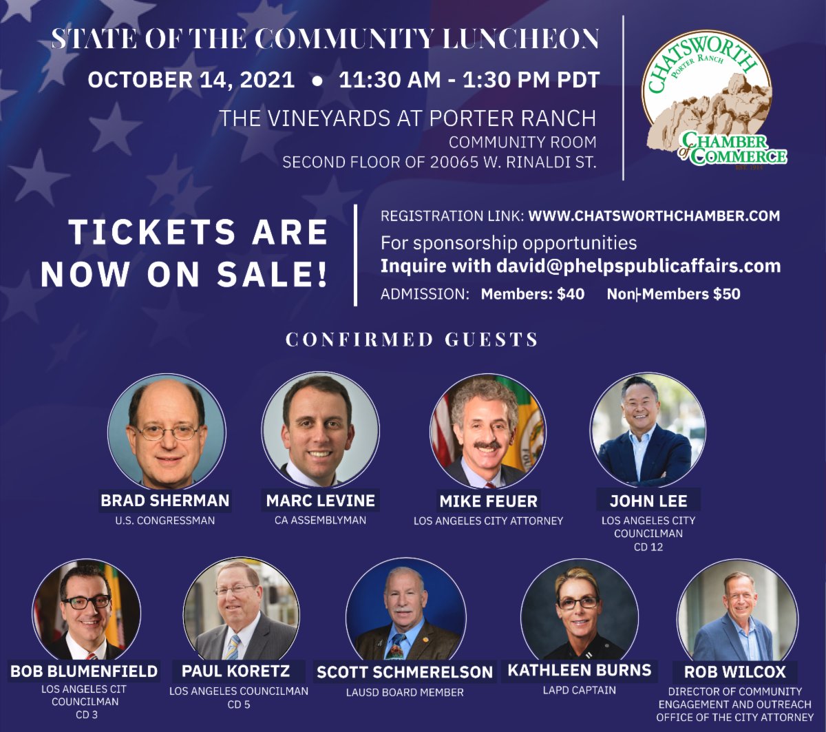 State of the Community Luncheon has ALL-STAR Lineup just in time for the Playoffs!  Purchase your Tickets TODAY.  conta.cc/2Y5eE0u