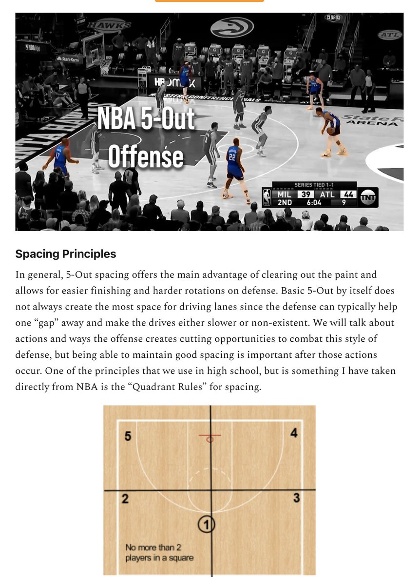HalfCourtHoops's tweet image. Part 1 of NBA 5-Out Offense releases tomorrow morning!

halfcourthoops.substack.com