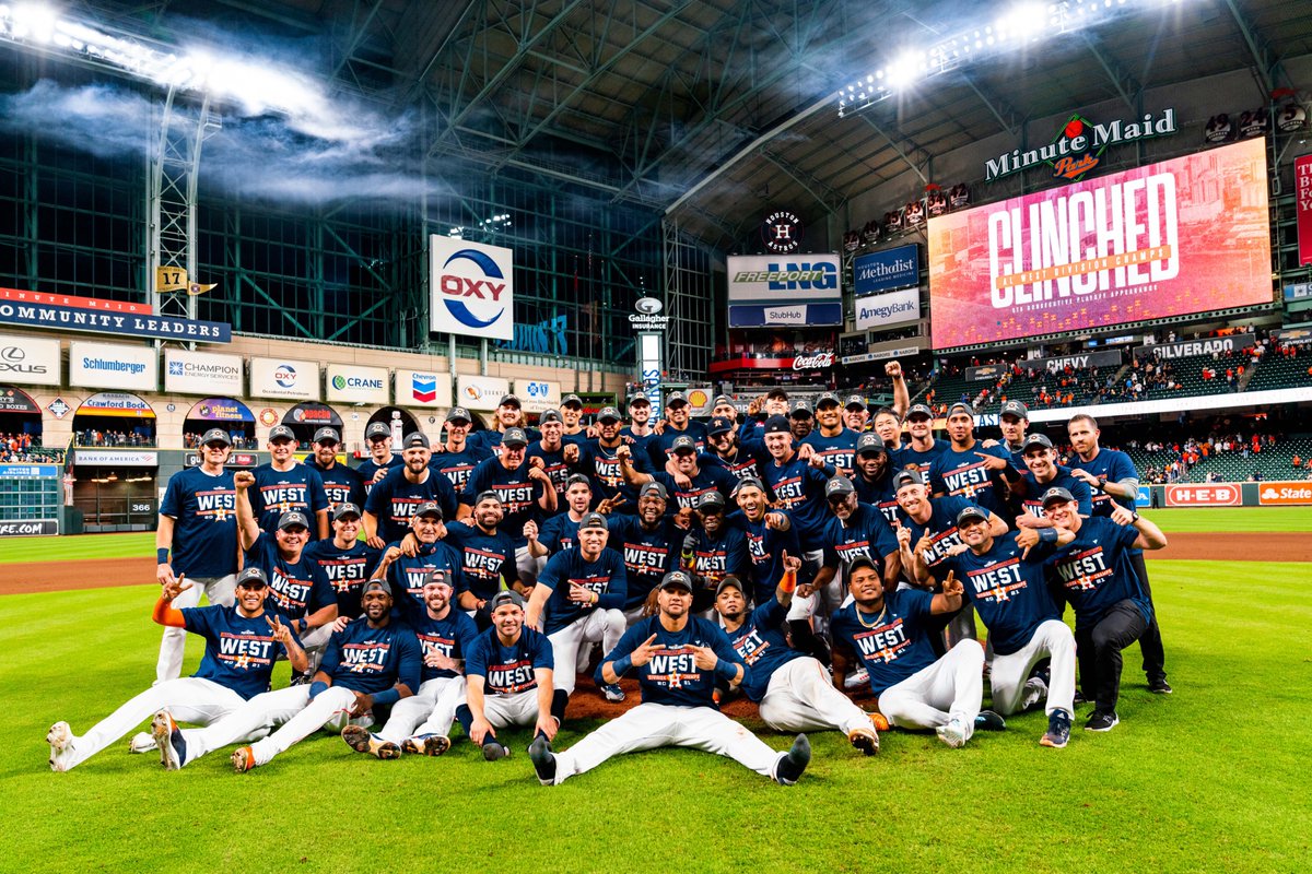 Houston Astros are your AL West Champions! #uneducatedsportstalk  #houstonastros #alwestchampions 