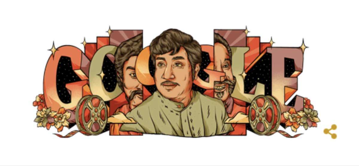 sri50's tweet photo. #Googledoodle honours  the legendary #NadigarThilagam #SivajiGanesan on his 93rd Birthday Anniversary. https://t.co/VdJMwFksFY