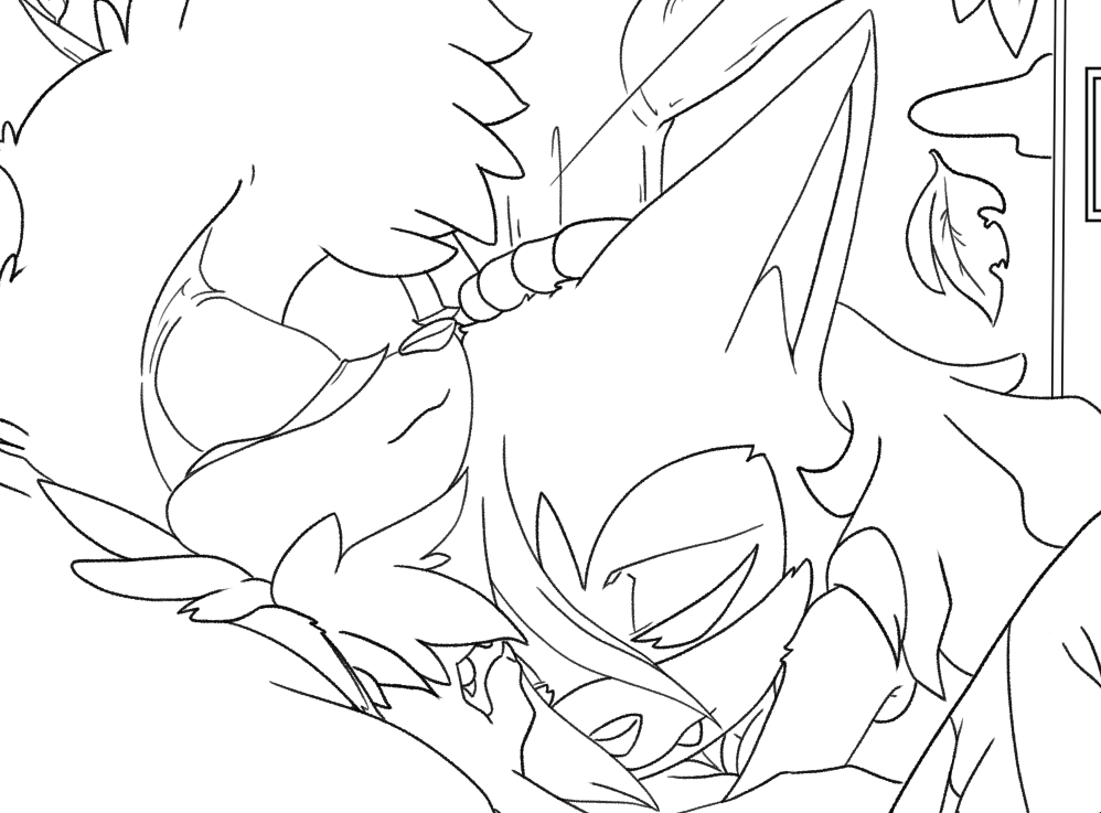 RNemrick's tweet photo. It's getting cold outside. Better get some hot cocoa ready and snuggle up together, warm and comfy <3
little Sneak Peek of the recent #Whispangle i have in the works.
#TangleTheLemur #WhisperTheWolf #ShyAwoo #TangleAndWhisper https://t.co/YZjfndGYDw