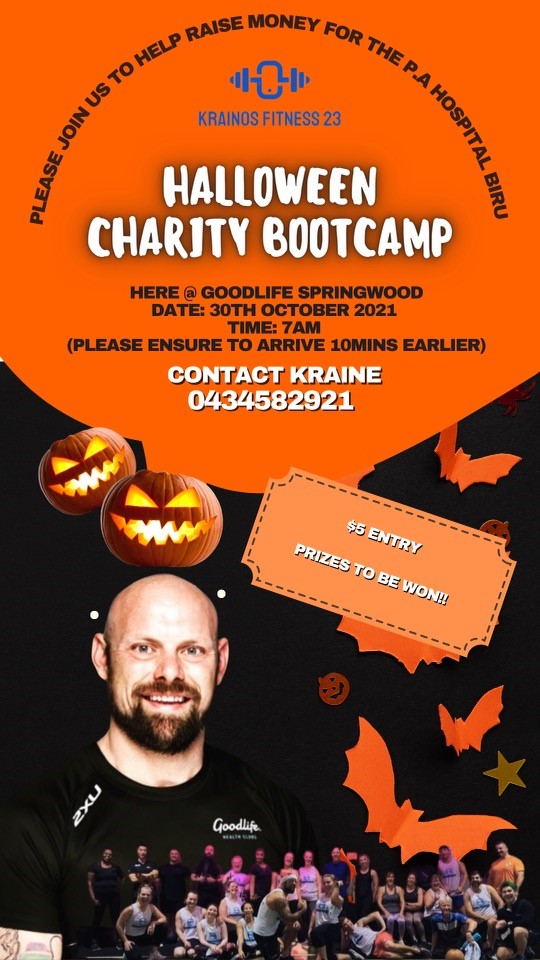 PARFoundation's tweet photo. Inspired by  Sunshine Coast tri-athlete Alexa Leary and #moveforlex Kraine Briggs will hold a boot camp 
@GoodLifeFitness Springwood on 30 October to raise funds for @pahospital Brain Injury Rehabilitation Unit (BIRU). Kraine was a patient of BIRU himself in 2002. https://t.co/sgJT7kTMEB