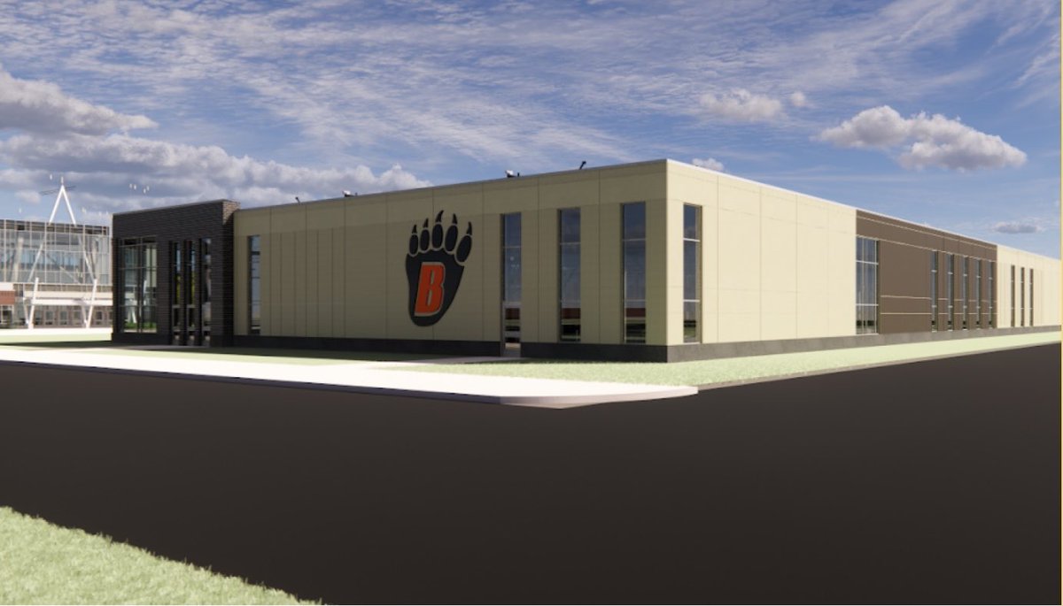 Digging a big hole for the high school field house. <a href="/isd624/">White Bear Lake Area Schools</a>