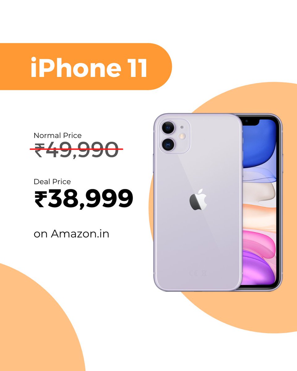 KD_Tech_Info's tweet photo. Best Deals on #iPhones During this Festive Season on #AmazonGreatIndianFestivalSale &amp; #FlipkartBigBillionDaysSale

Amazing Discounts on
#iPhone12
#iPhone11
#iPhoneXR
#iPhoneSE https://t.co/7NalKTMjqv