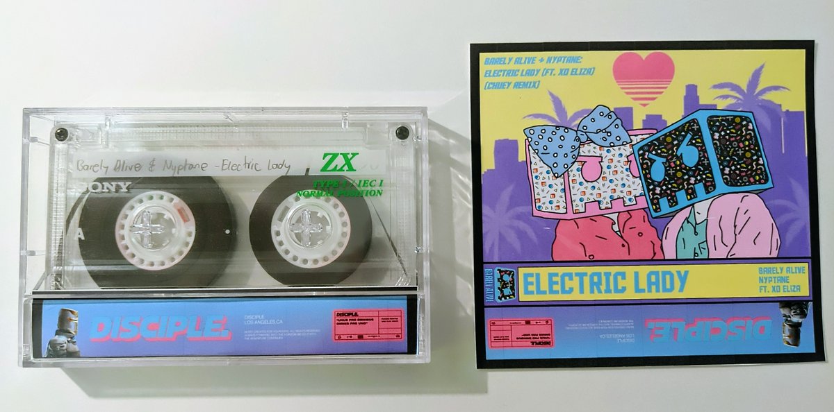 Chueymusic's tweet photo. Found this cool lookin' cassette from my brothers old box of tapes, did you guys want this back? @BarelyAliveUS @nyptane  

#DiscipleRemixComp2 

(hope you guys like the remix 🙂📼)
https://t.co/naQy5FVzco
https://t.co/kWe1NkBuTt https://t.co/xBV0yBysm9