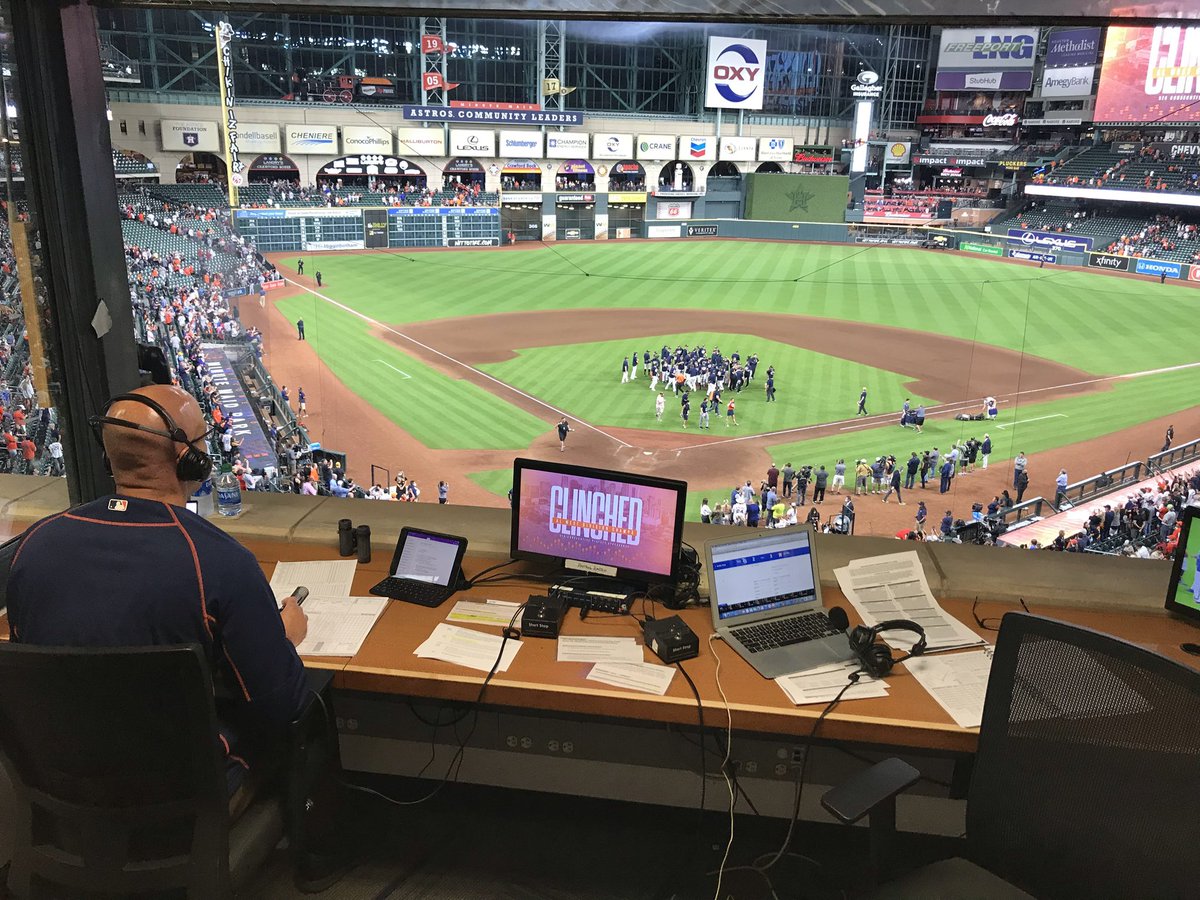raford3's tweet photo. Congratulations, Astros! 2021 AL West Champs! Glad we could bring it to you on the radio. https://t.co/oT9APmPYPn