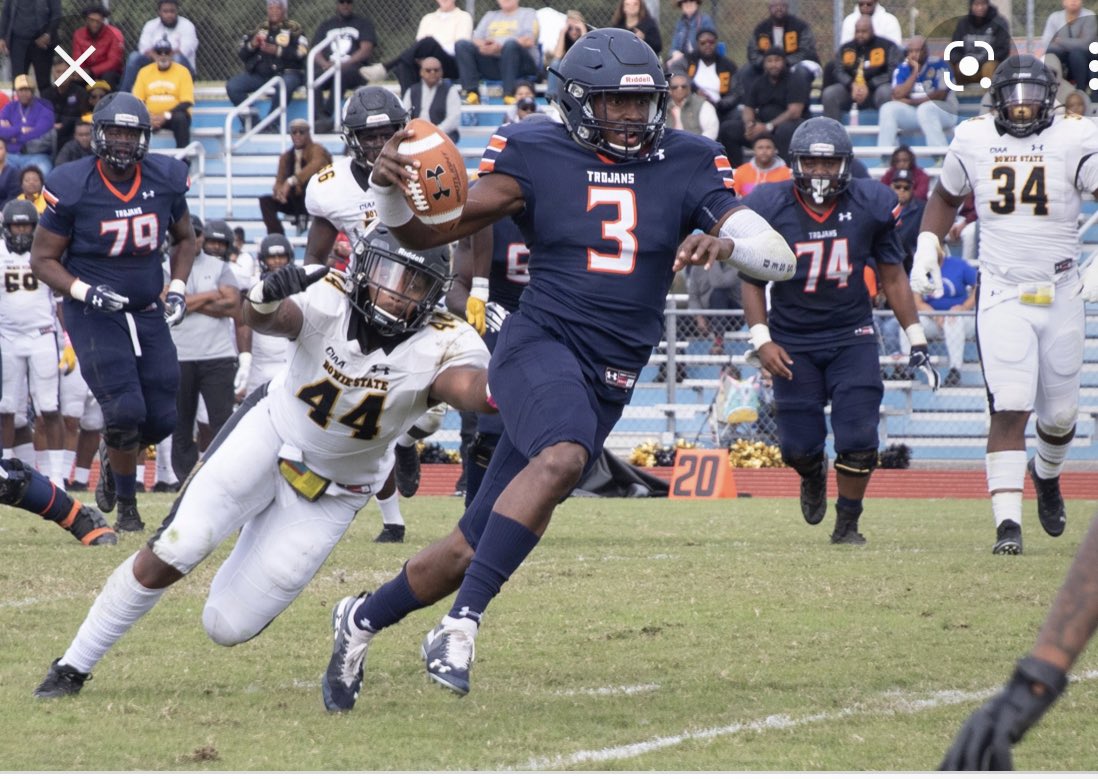 DeontaeRoscoe's tweet photo. Blessed to receive my first offer to Virginia State University and I would like to thank to my coach @andre_twine @DeepCreekFB  for the opportunity #GoTrogans https://t.co/Z0YZ0cl0rv