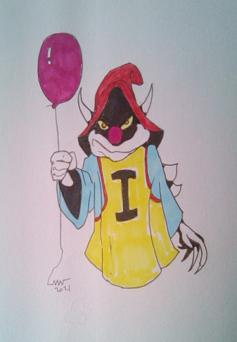 MattWhite073's tweet photo. MASTERS OF HALLOWEEN 1/10 &amp; 2/10 Pennywise &amp; Gremlins #motudrawingchallenge #mastersofhalloween #MastersoftheUniverse #MOTU #pennywise #gremlins #stripe #redeye #kowl #SheraandthePrincessesofPower #Shera #motufrightzone2021 #motufrightzone https://t.co/kgddqdtDHB
