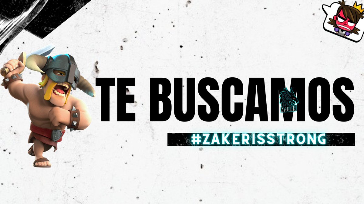 #ClashRoyale | ¡TE BUSCAMOS!

Seguimos en busca de jugadores para consolidar y cerrar nuestro roster de Clash Royale, interesados al MD. 

Beneficios y requisitos al MD.

• Co capitán
• 2/3 jugadores 
• Coach 
• GFX🎨

Organización seria en proyección 🚀

#ZakerStrong🐉💪