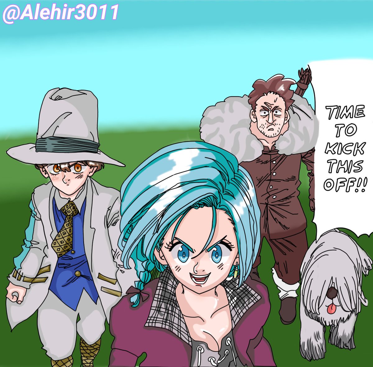 Buenas, estoy algo tarde con el recolor, pero aquí está.
Anngharad, Nasiens y el Cazador del capítulo #33.
#MokushirokunoYonkishi
#FourKnightsOfTheApocalypse
#黙示録の四騎士