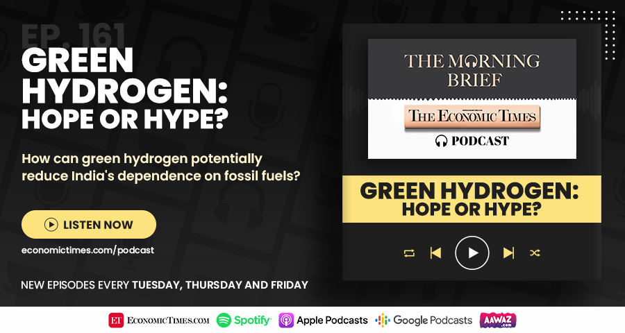 #ETMorningBriefPodcast | Haim Israel, head of global thematic investment research at #BofASecurities and <a href="/urmiagoswamiET/">urmi a goswami</a> explain how green hydrogen can also help India reduce its dependence on fossil fuel 
@rachitaprasadET
bit.ly/3utcyUi