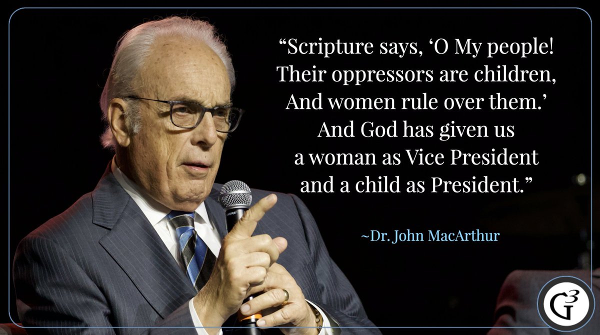 G3Conference's tweet image. Dr. John MacArthur's stinging comments on today's panel at the 2021 G3 National Conference. Join us on Friday via livestream: g3min.org/livestream/ #G32021 @johnmacarthur