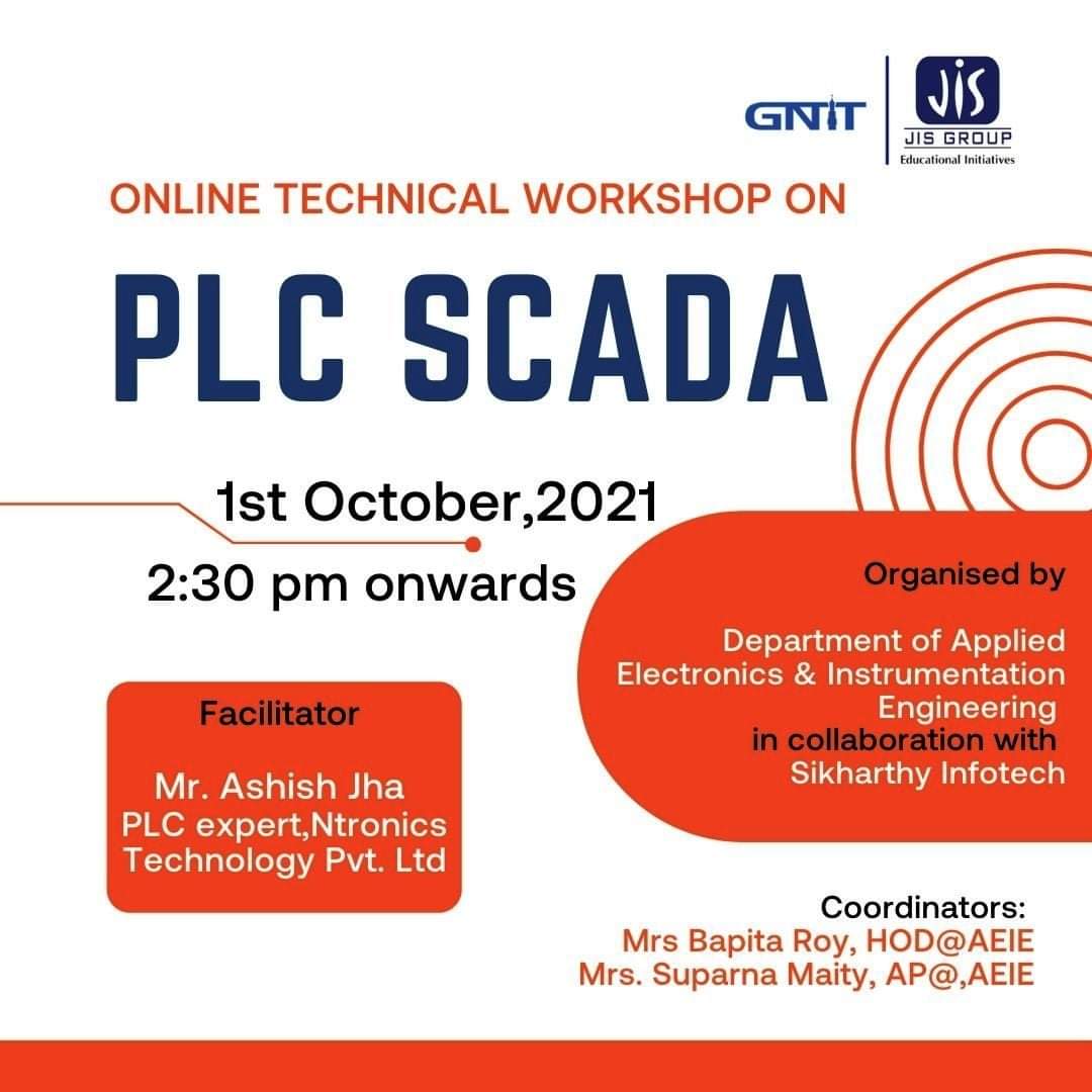 gnitsodepur's tweet photo. One Technical Workshop
PLC SCADA
Electrical Engineering Department
1 October 2021
#Technicalworkshop #Workshop #PLC #Plcscada #Plcprogramming
#SCADA #Technical #JISGroup #GNIT https://t.co/rA9QoQosvb
#OneJIS #DilSeJIS #JISHumara https://t.co/fls3nmBtdx