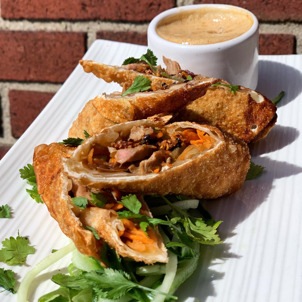 ForteJamestown's tweet photo. Can’t believe we didn’t post the picture in that last post!
#SocialMediaFail
#FunTimesAtForte #DuckBreast #DuckSpringRolls https://t.co/W0aKv9QIn7