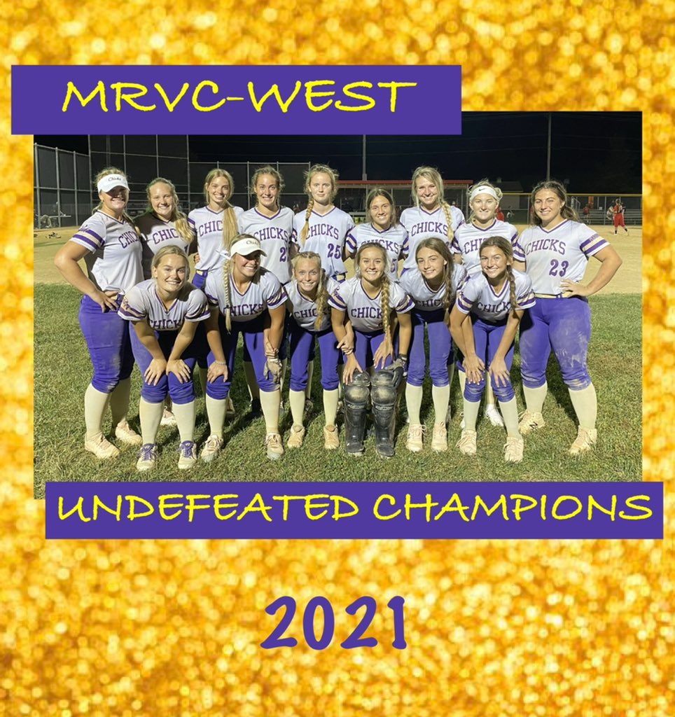 ChristyLReeves's tweet image. Introducing your MRVC West Conference Champs!! #threepeat #ChickStrong