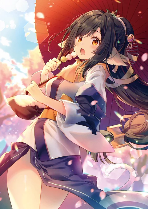うたわれるものロストフラグ】応援イラストリレー!
お団子もぐもぐ食いしん坊クオンを描かせて頂きました✨

翌週(10月8日)の作家様は大嘘先生(@U_S_O)です!
ゲームはこちらから【https://t.co/riocshGvya】

#うたわれるもの応援イラストリレー #ロスフラ #うたわれ 