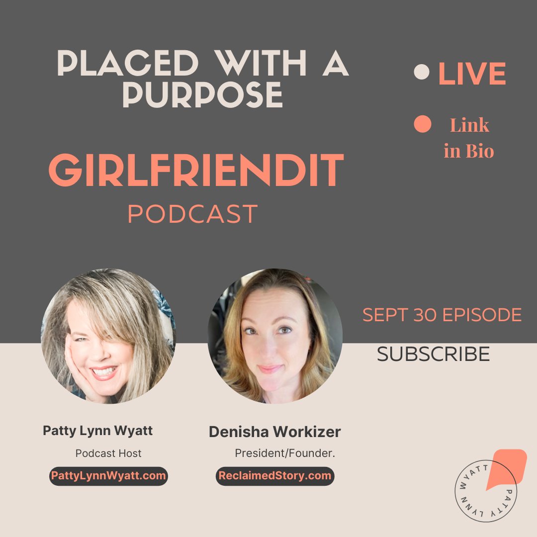 pattylynnwyatt's tweet photo. Reclaim Your Past So U Can #LoveYourFuture. So many women long to live a Life of Purpose, yet feel overwhelmed by the expectation 2 do so without any flaws. https://t.co/IWPgCx4Gtz How can U reclaim your story?  #BoldlyEmbrace ur #Purpose, and rejoice in ur #freedom #sexualabuse https://t.co/4CpqW3iRud
