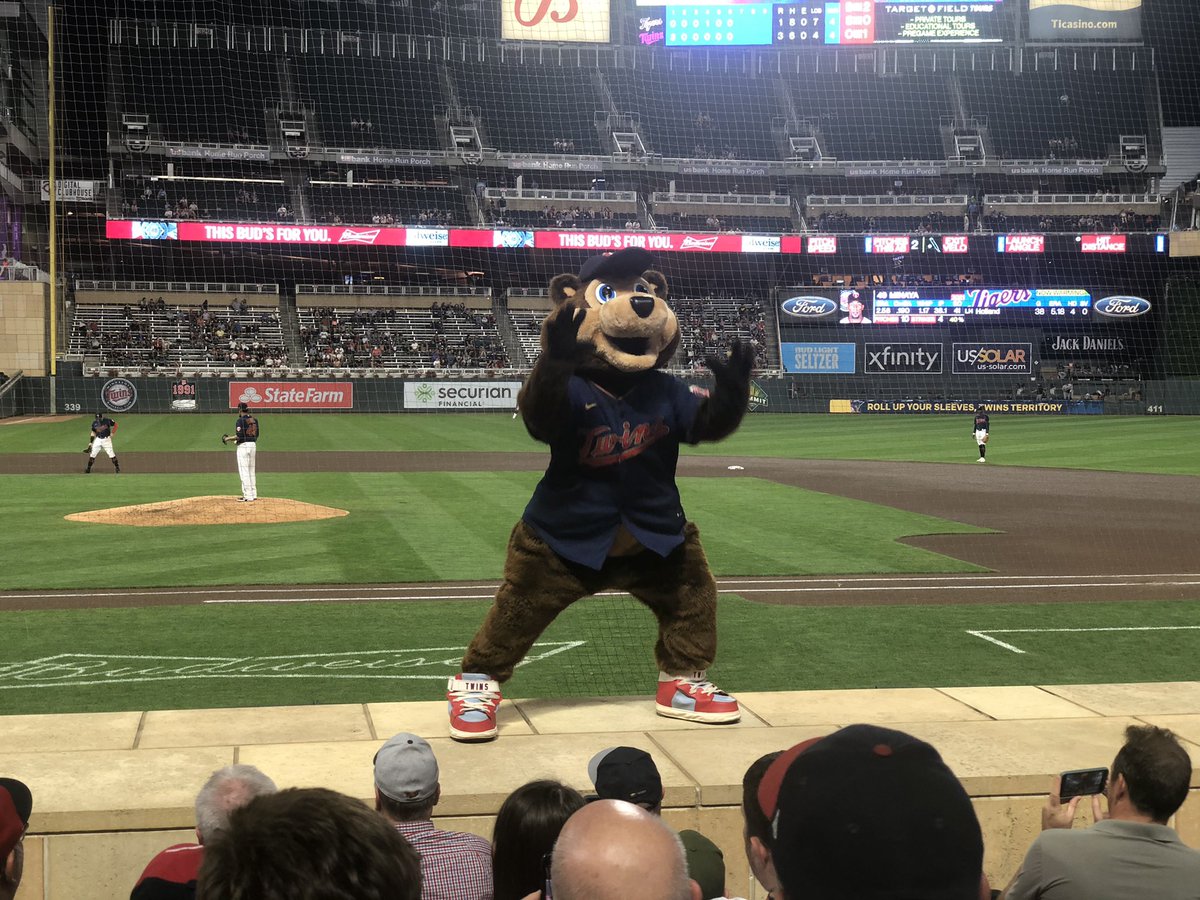 JJGardner9's tweet photo. Tough season for @Twins. Great season for @MLB. Happy to catch my last game of 2021 - a fun one - midweek with @DoyleKevinS @ChrisHaasemn and #TCBear https://t.co/bQ4D6Zo8Un