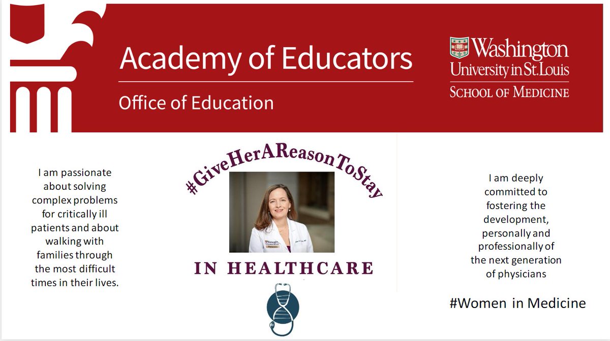 WashUAcadEd's tweet photo. Excited to amplify our AMAZING @WashUAcadEd #MedEd superstars during #WomenInMedicineMonth! Here's @jenny_duncanSTL @WUDeptMedicine @WUSTLmed @WashUSurgery @WashUMedODEI @AagaardEva @WUSTLdbbs @dcoscomd @abbyWUim https://t.co/Gwgg9iMidY
