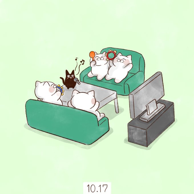 「寝そべり 白い猫」のTwitter画像/イラスト(新着)｜5ページ目