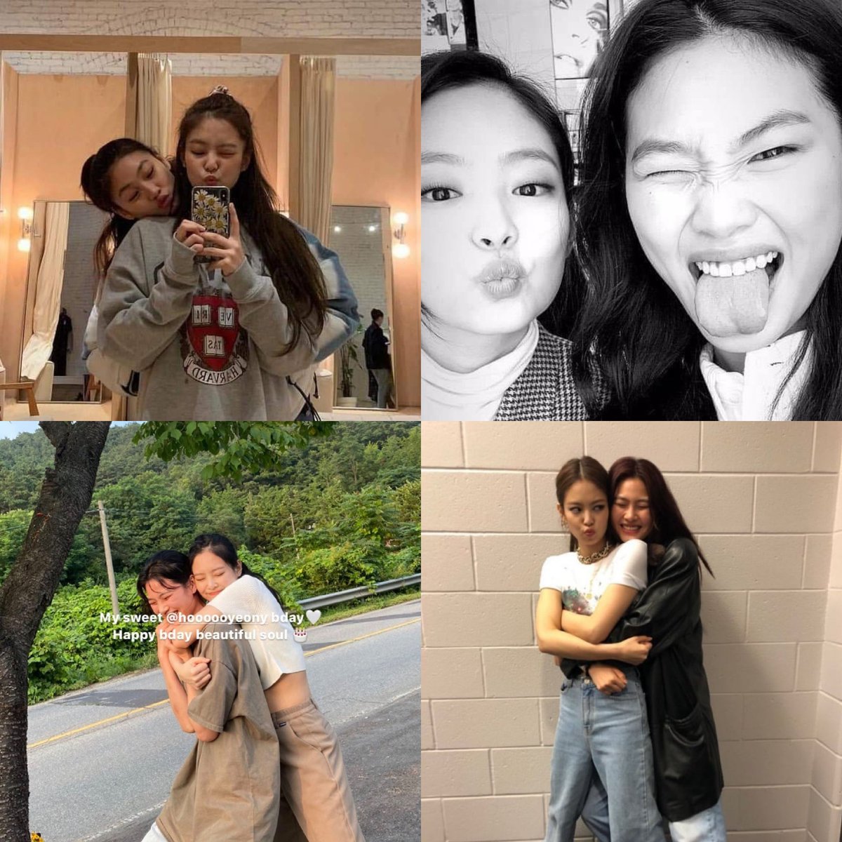 pinksooyase's tweet photo. "Estaba tan feliz como si fuera parte del proyecto. Pensé 'como podia ser un ángel así'... Ella me anima seguido enviando camiones de café a la escena. Jennie está en la lista de personas de las que siempre estoy agradecida" —Jung Hoyeon de Squid Game sobre Jennie @BLACKPINK https://t.co/aePJoekAIB