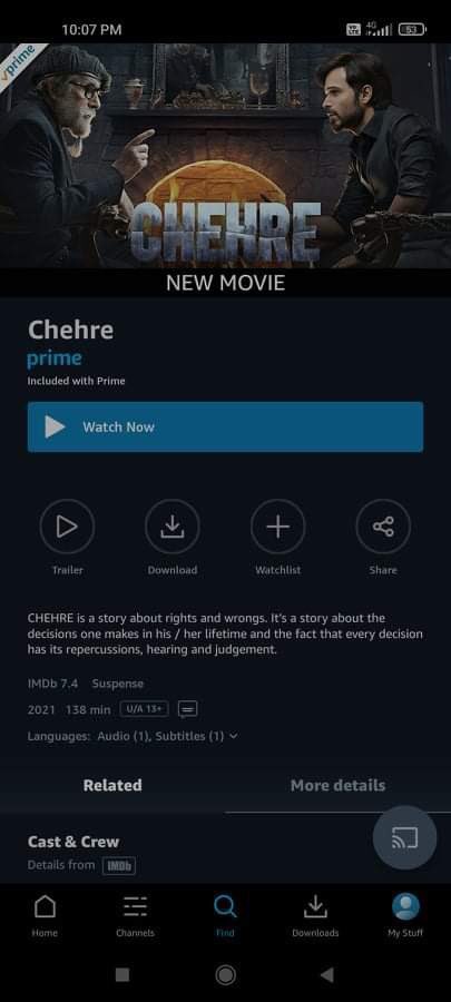 ehfckerala's tweet image. #Chehre now streaming on @PrimeVideoIN 

#FaceTheGame watch now  - bit.ly/ChehreAmazonPr…

@emraanhashmi  @SrBachchan @anandpandit63 @rumyjafry @krystledsouza 
@SiddhanthKapoor @annukapoor_  #EmraanHashmia
