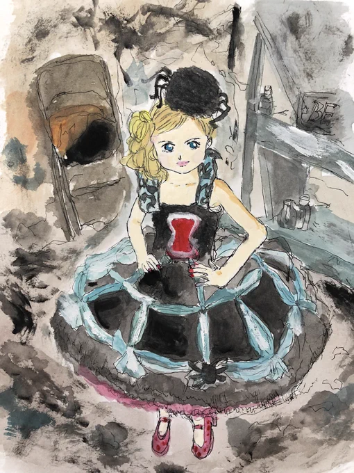 ハロウィン🎃魔女🧙‍♀️ 女の子
#イラスト #ハロウィン #illustration #水彩画 #絵描きさんと繋がりたい #art 