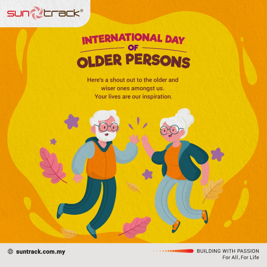 suntrackpassion's tweet photo. Older persons are a rich source of knowledge, experience, and love. Let's strive to create a more inclusive community for them, where no one is left behind. Happy International Day for Older Persons! #Suntrack #BuildingWithPassionForAllForLife #TuaiResidenceSetiaAlam https://t.co/siKLFFrLsI