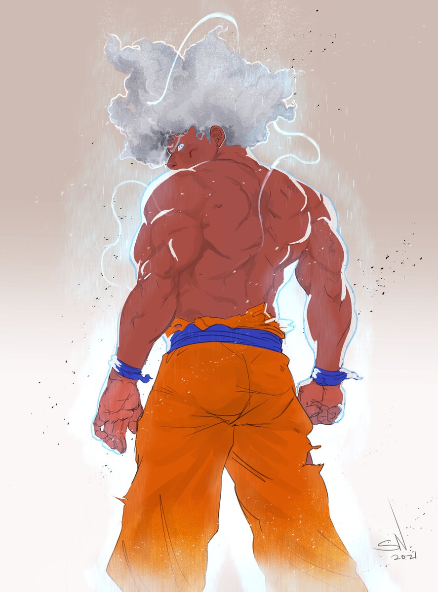 i already made blasian goku, i came prepared for #blacktober💥