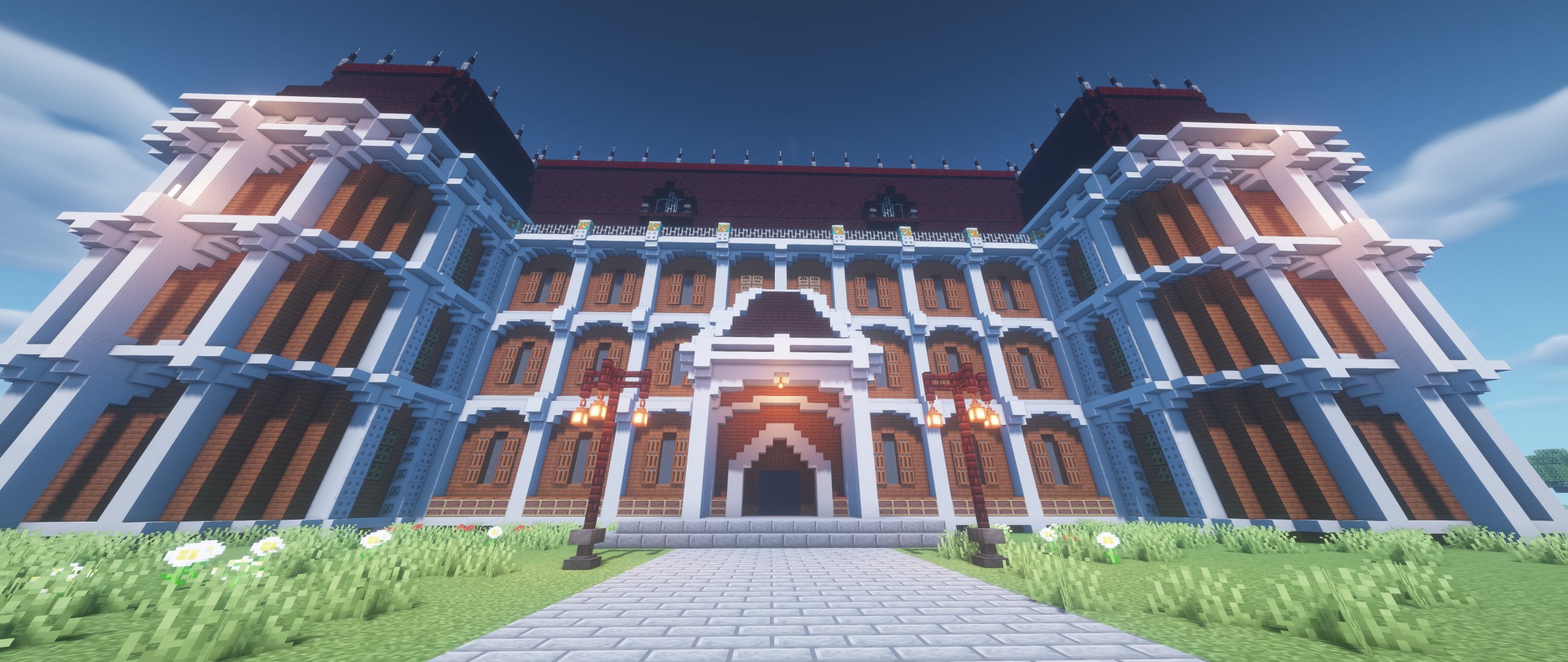 تويتر 宝条みちる Minecraft 妖怪めんつゆすすり على تويتر Rt Average1224 アカシヤと石英の屋敷です 模様付きテラコッタがいいアクセントになっていると思います 石英にネザーレンガはやっぱりいいコンビですね マイクラ Minecraft建築コミュ T
