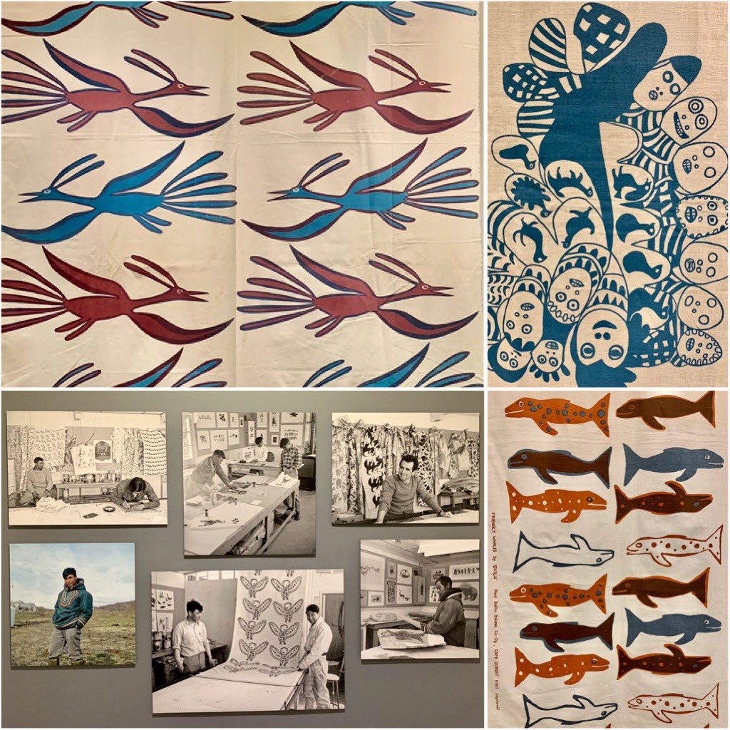 SwensonConnie's tweet photo. Absolutely enchanted and entirely obsessed with these marvelous mid-century textile prints from Inuit artists of the Arctic Islands @TMCtoronto https://t.co/xBTS2o1feu
