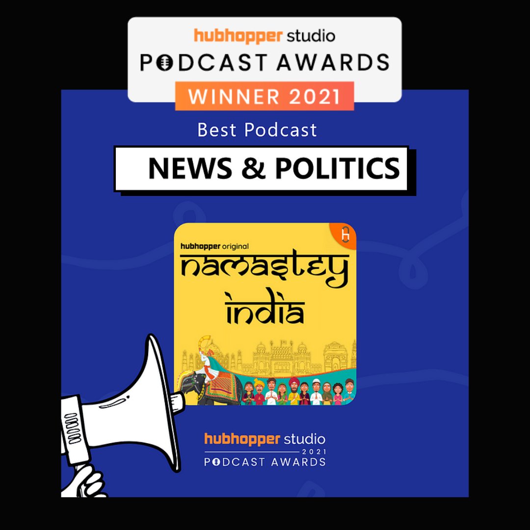 A clean sweep!
Our Podcasts, The Socially Desi Show and Namastey India have won The <a href="/Hubhopper/">Hubhopper</a> Podcast Awards for 2021 in their respective categories.
Congratulations to the other winners!
In the end, Podcasting Won, Cheers!
.
.
#podcastawards2021 #podcast #indianpodcast