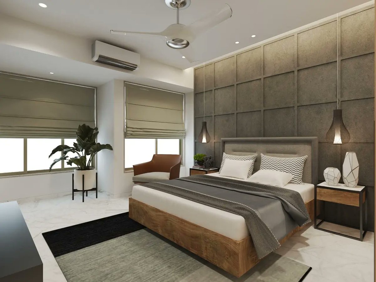 InteriorJill's tweet photo. The right shade of gray can actually be very calming and relaxing. It's a perfect neutral color
Jill Interior Work 
A Turnkey Solution Company 
 #bedroomdecor #europe #trending #newtrend #walldesign #wallpaneling #texture #lights #homedecor #homerenovation #concept https://t.co/VlP5DsZcm5