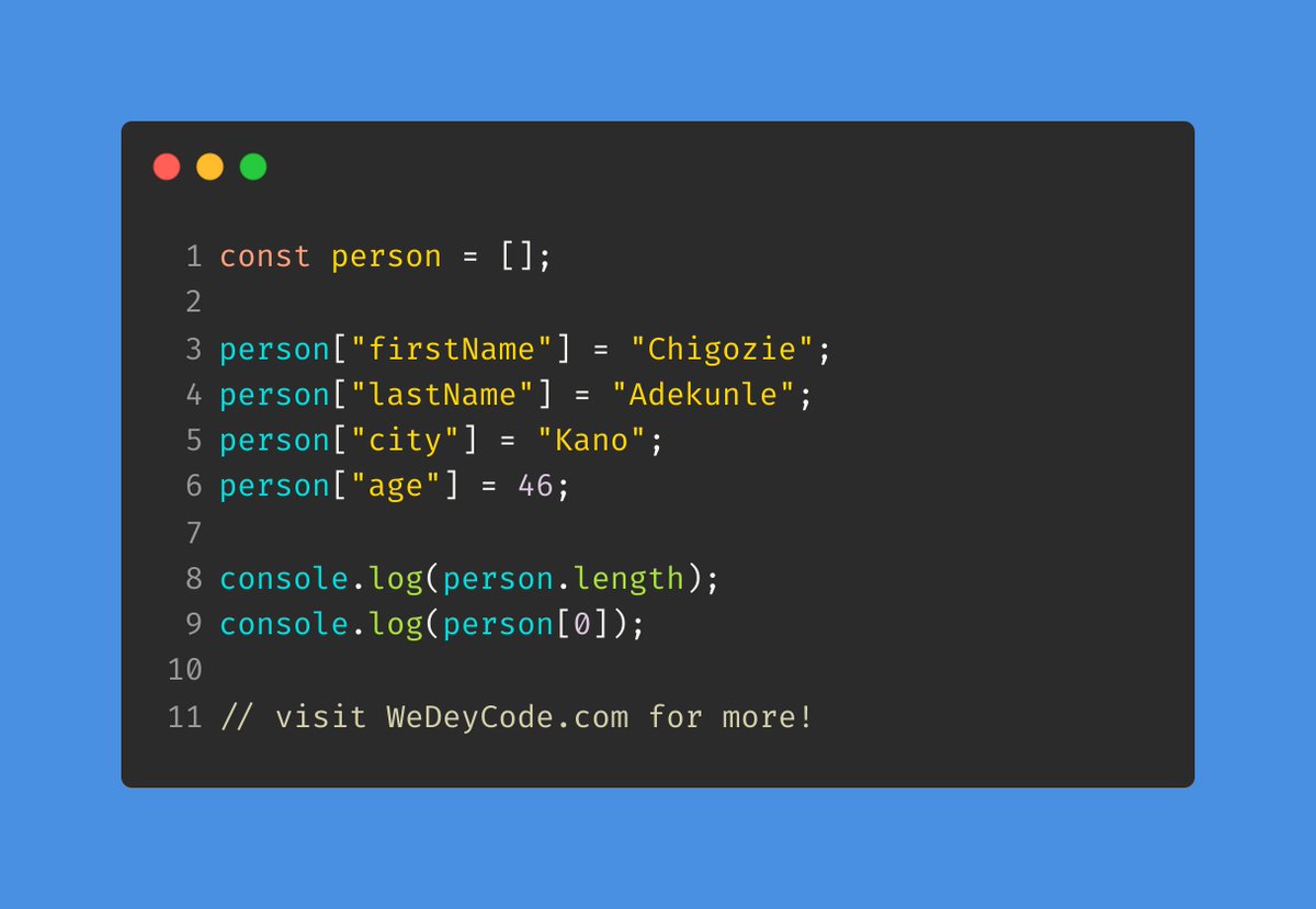 wedeycode's tweet image. Tear out a sheet of paper 📝 ... what&apos;s the output of this Javascript snippet and why? 🤔 

#wedeycode