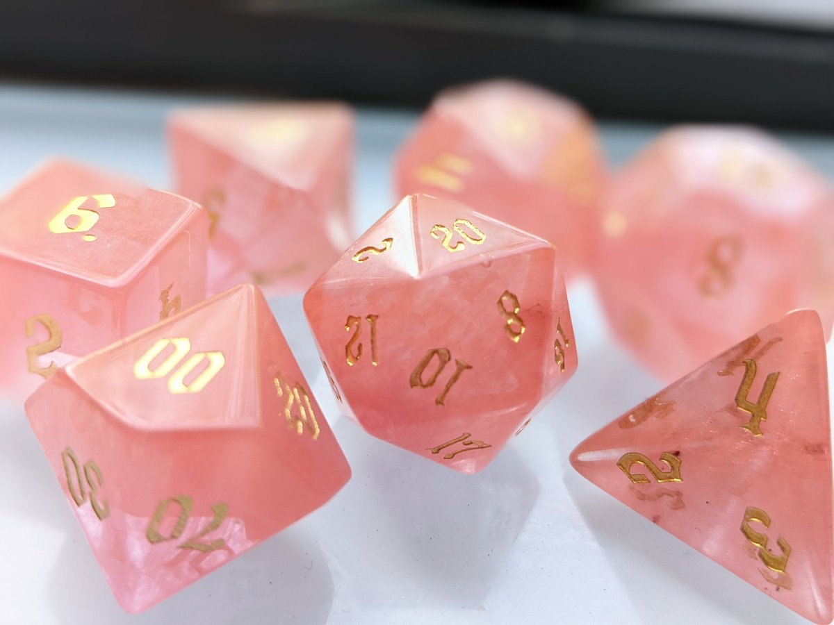 TrueNorthWorks's tweet photo. *Not made by me*
I haven't made any new dice due to not bringing my equipment with me to Australia for only a year.
That said, I'm not about to move to the home of @Levelupdice and NOT purchase new dice!

#dice #diceset #diceporn #diceaddict #dicelove #polyhedraldice #ttrpgdice https://t.co/SWqAWZjYiE