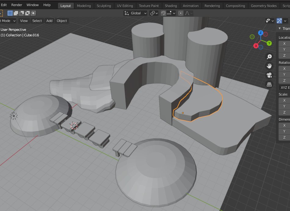 CBraunsch_dev's tweet photo. Almost done with the low poly foundation #leveldesign #3dmodels https://t.co/2XTlG9mPKH