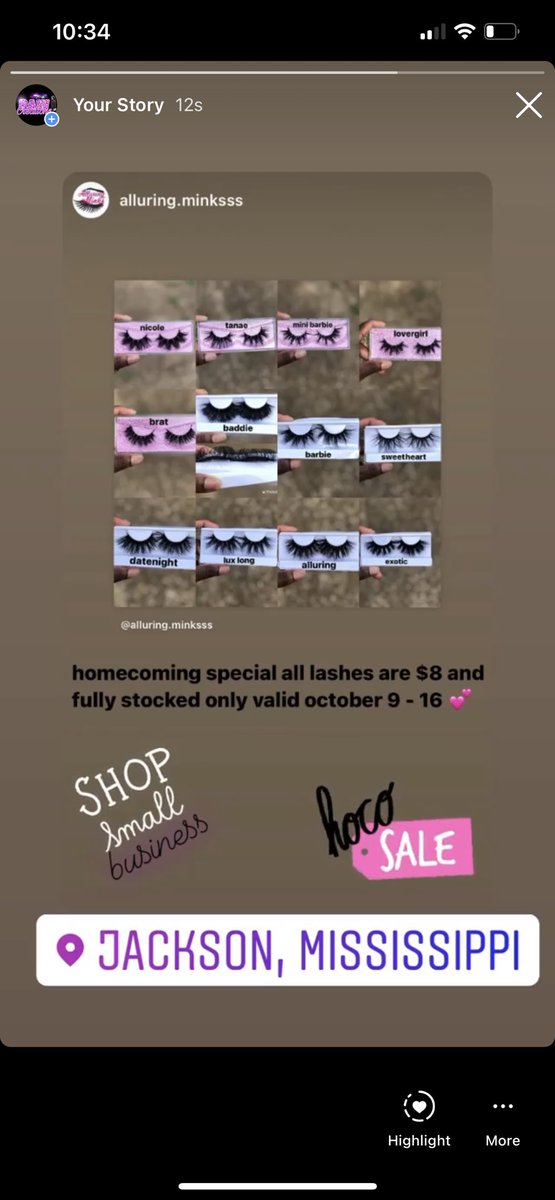 qveen_nicole2's tweet photo. HOCO SPECIAL 💕…..
All 25mm &amp; Short Mink Lashes $8. 
Valid Between October 9-16💕…
#JSU22 #JSU23 #JSU24 #JSU25 https://t.co/8354CpUjO2