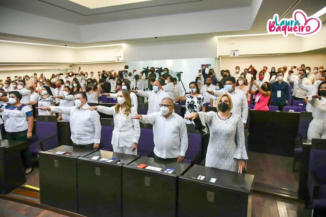 LauraBaqueiroR's tweet photo. Con el más alto sentido de responsabilidad y compromiso, asumo esta encomienda como legisladora del PRI en esta LXIV Legislatura del Congreso.

Desde la más alta tribuna del Estado, voy a trabajar por el bienestar de las mujeres y las familias campechanas.

¡Vamos en equipo! https://t.co/CkJ3tsC6qR