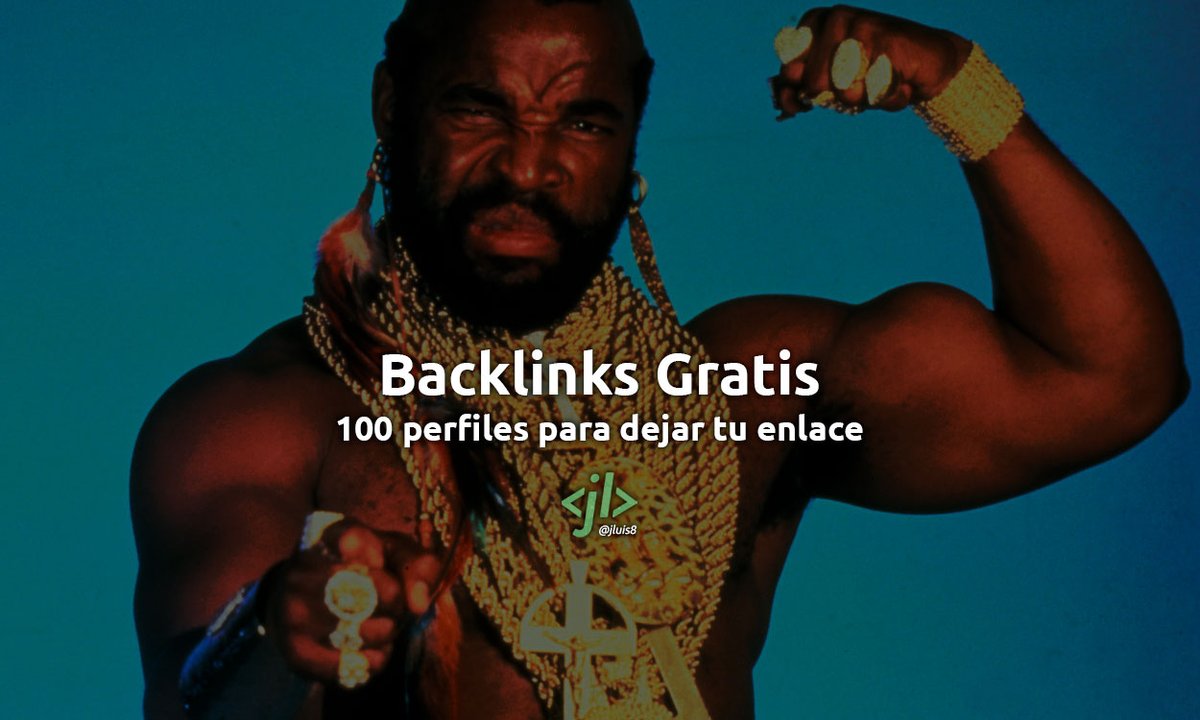 Backlinks Gratis: 100 perfiles para dejar tu enlace La creación de perfiles en diferentes plataformas es una buena estrategia para conseguir backlinks gratis a tu página web jluislopez.es/backlinks-100-…