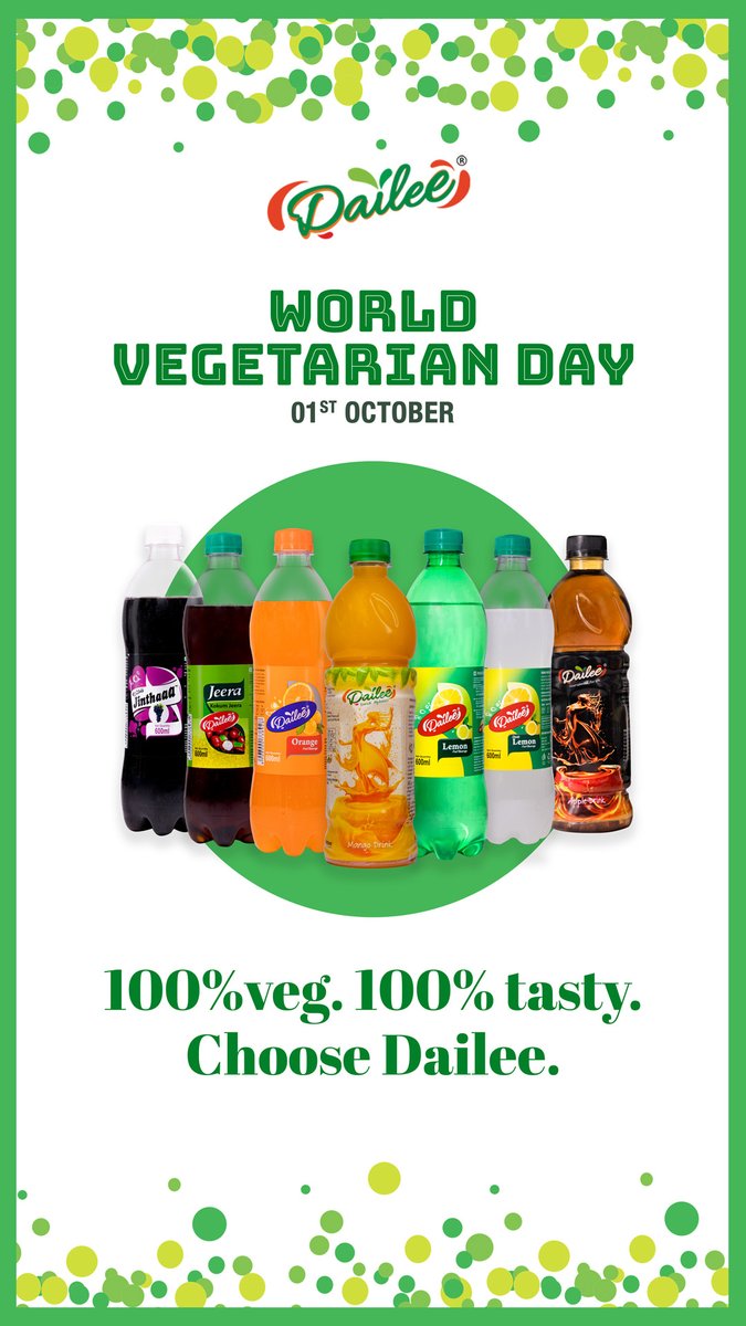 dailee_india's tweet photo. With soo many flavors how can we forget you? This day is on us.
World Vegetarian Day 

.
.
.
.
.
#daileefresh #dailee #daileedrink #tastethedailee 
@daileefresh #WorldVegetarianDay #vegetarianday #VegIsPowerful #foodie #drinks https://t.co/LdVNJlpRQx