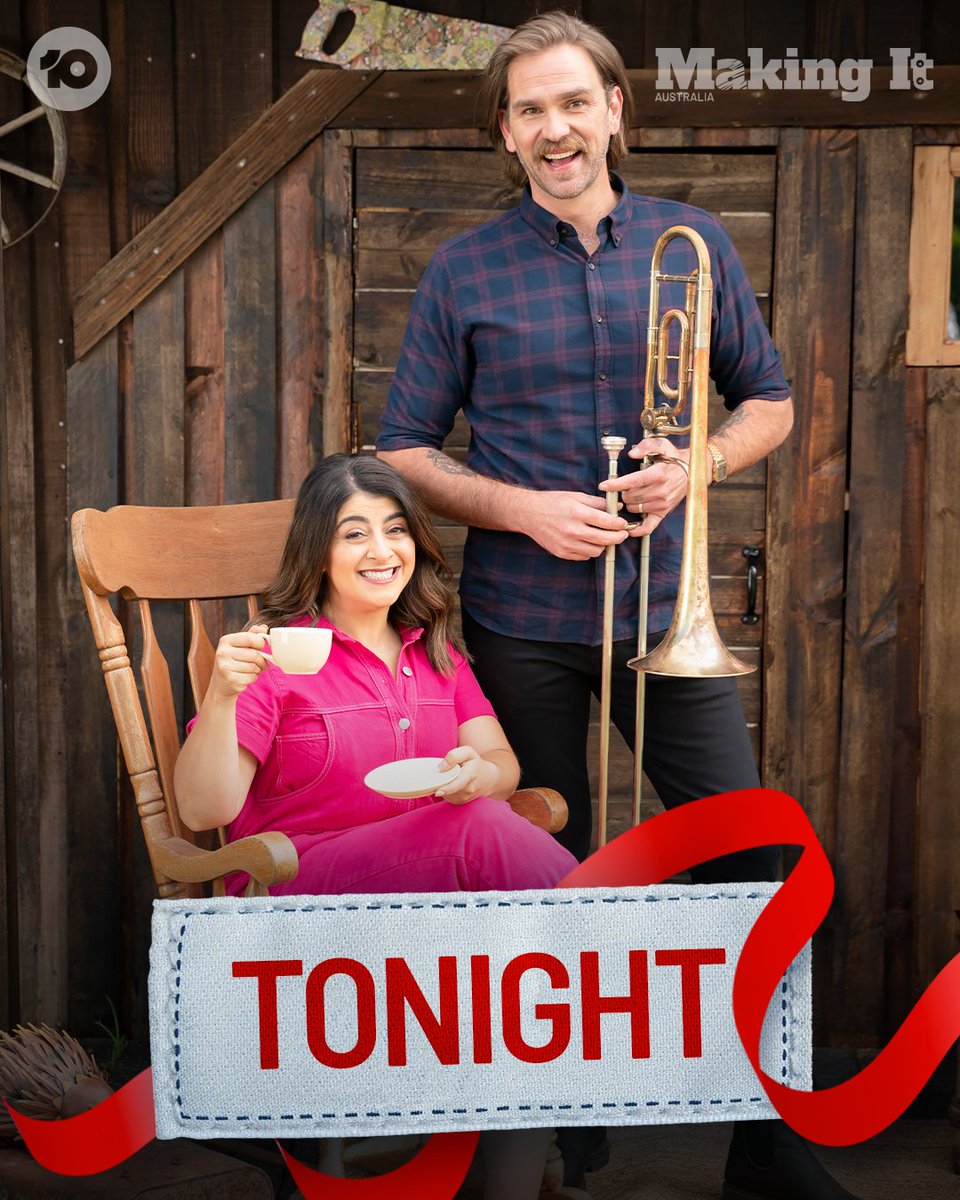 MakingItAU's tweet photo. Tonight's... a little quirky 🤪 

#MakingItAU, 6.00 tonight on 10 and 10 Play on demand https://t.co/6Y30sodG3R