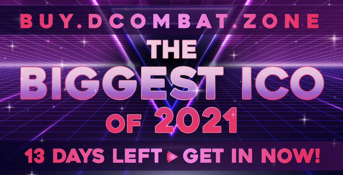 dCombat2's tweet photo. 👉 13 days left to join the BIGGEST ICO of 2021 🥳 get in now &amp; thank yourself later: https://t.co/NNKS4Rmrys

#ico #yolo #dcombat2 #dcombat #blockchain #crypto #investing #stockstobuy #StockToWatch https://t.co/pwswMLInjT
