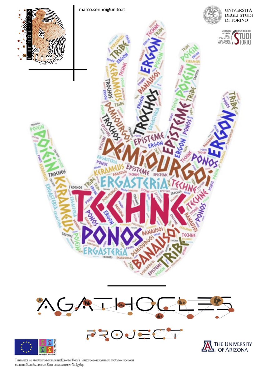MarcoSerino_'s tweet photo. – Say Hello to the A.G.A.T.H.O.C.L.E.S. project!! –

Today a new EU funded project starts!

#ancient #greek #words #about #craftspeople #artisanal #ceramic #vases #painters #potters #wordcloud #hands #archaeology #sayhello #agathoclesproject #H2020 #MSCA #MSCAIF https://t.co/fbT0mMu3WA
