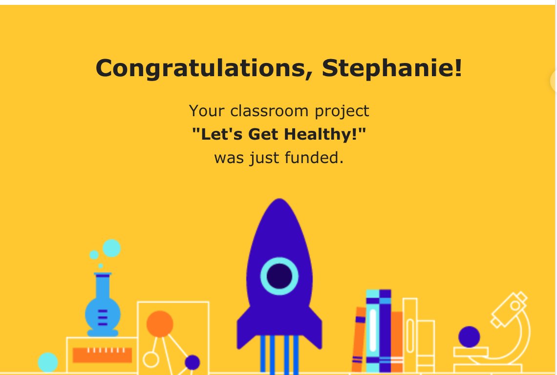 S_Hammerman's tweet photo. @KASMOM24 Thank you everyone for your RT's. My @DonorsChoose project was posted and funded in ONE day. Thank you @NatureMade #TeachHealth https://t.co/rN0xl8bZX3