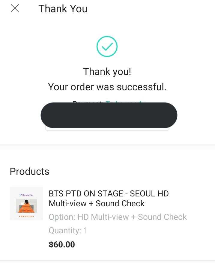 NinaDdt7's tweet photo. Estoy muy agradecida y contenta por esta oportunidad. Este es mi tercer concierto en línea comprado, espero que ustedes también puedan, no sé imaginan la felicidad que siento en este momento #PermissiontoDance, #concertonline, #ARMY, #BTS @BTS_twt 💕🥺😭 https://t.co/bhYjECUCkR