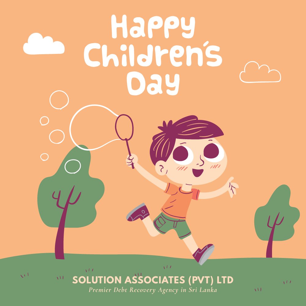 sapllk's tweet photo. Happy Children's Day! May you grow up to be a better human being than us. Best wishes to you on this day! ❣️
.
#childrensday #children #kids #solutionassociates 🧒 #happychildren 👧 #happychildrensday #debtrecovery #debtcollection #sapl #october #teamsapl #srilanka #lka 🇱🇰 https://t.co/hIBMHvjDNG