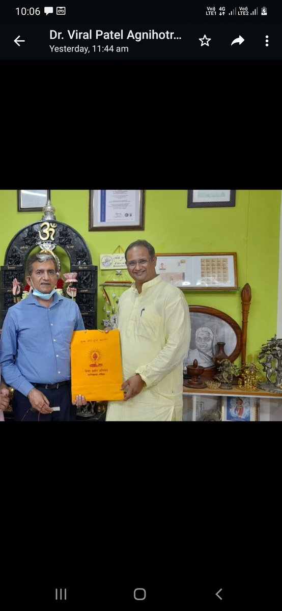 BhojRSingh's tweet photo. AMR is the global problem, yesterday discussed about development of alternative antimicrobial  chemotherapy with Dr. Chinmay Pandya, Pro-VC of Devsanskriti VishwaVidyalaya (#DVSS), Haridwar  
@WHO @AMResistance @CDCgov https://t.co/XApGaZtSDb