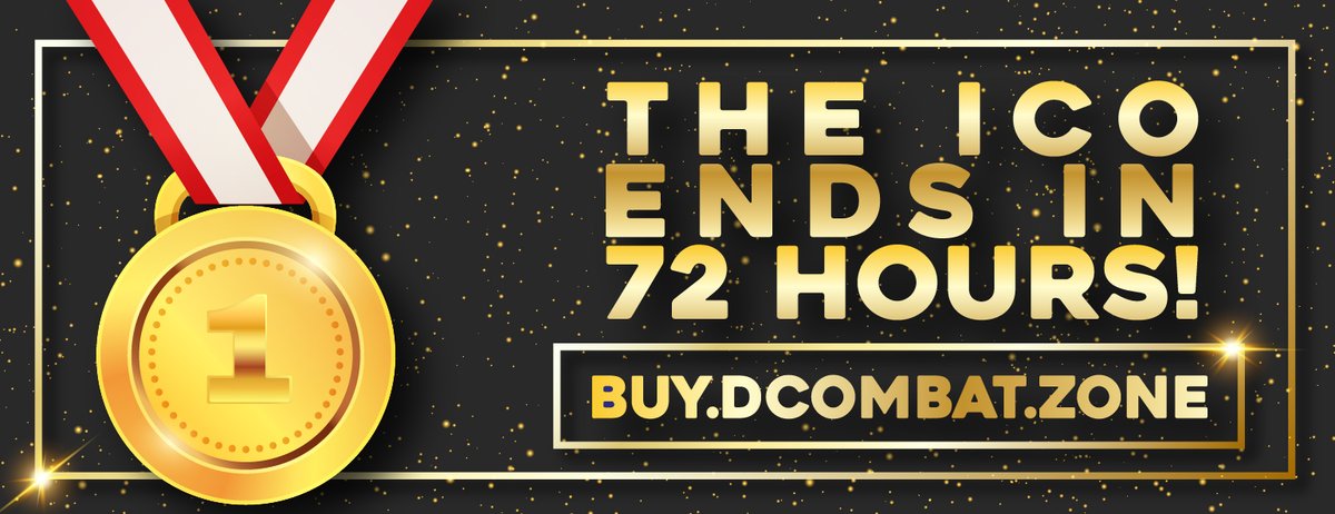 dCombat2's tweet photo. ⚠️ Countdown Alert ⚠️ The dCombat ICO ends in 72 hours ➡️ Late comers can still get in but have to act FAST!

🔗 https://t.co/NNKS4Rmrys

#ico #crypto #actnow #yolo #dcombat2 #hodl #finance #investing https://t.co/Mvj5JSqPgp