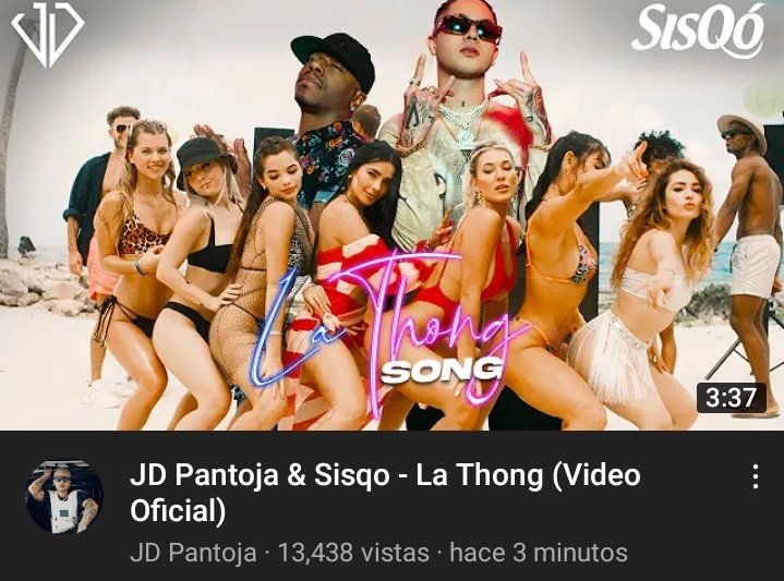 Vanegar64512753's tweet photo. ‼️YA ESTA DISPONIBLE EL VIDEO OFICIAL DE LA THONG DE JD PANTOJA &amp; SISQO‼️
https://t.co/b6UnP74S2j https://t.co/ea7X25TzkW