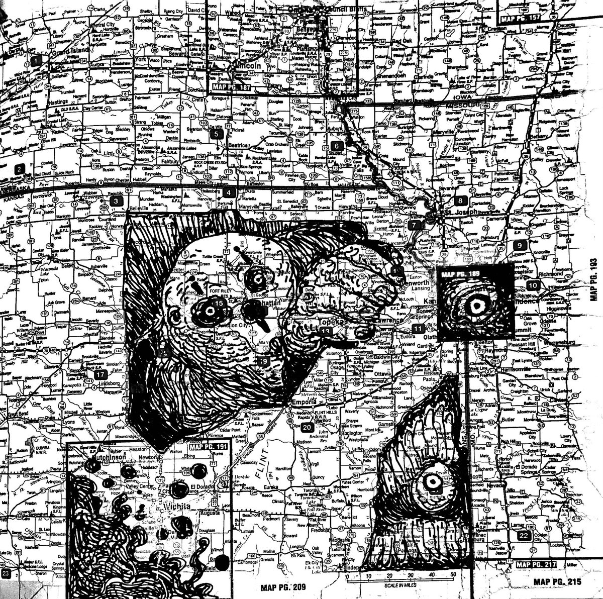 Revisited that old map book for a quick exercise 